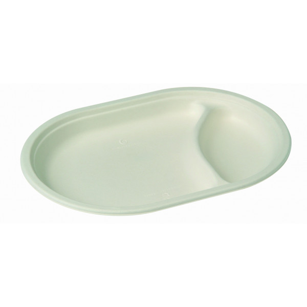 50 szt.Talerz owalny dwudzielny