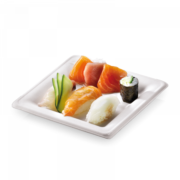 Talerz karo średni, 20x20 cm 50 szt.