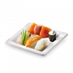 Talerz karo średni, 20x20 cm 50 szt.