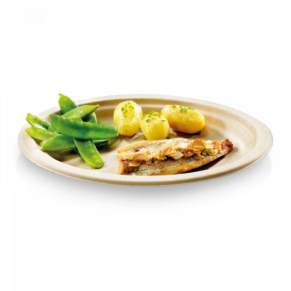 Talerz okrągły 26 cm, kolor NATURE 50 szt.