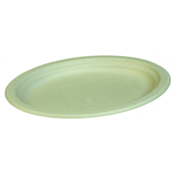 Talerz owalny, 26x19 cm, kolor NATURE 50 szt.