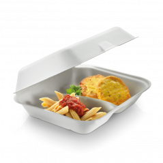 Food box extra duży 2-dzielny 23,5x19,5x7,5 cm 125 szt.