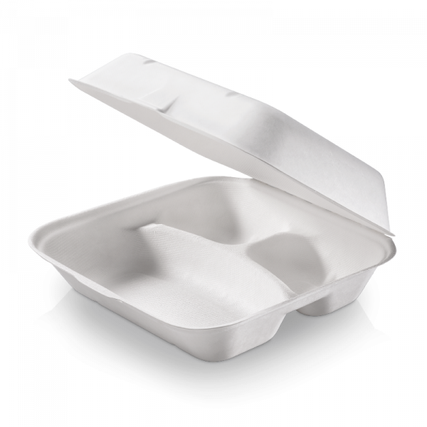 Food box extra duży 3-dzielny 23,5x19,5x7,5 cm 125 szt.