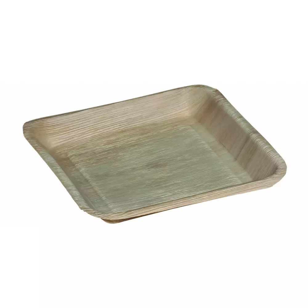 Talerz palmowy kwadratowy, 24x24 cm 25 szt.