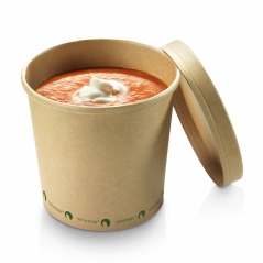 Kubek na zupę KRAFT/PLA 480 ml 25 szt.