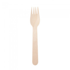 Widelec drewniany 16 cm 100 szt.