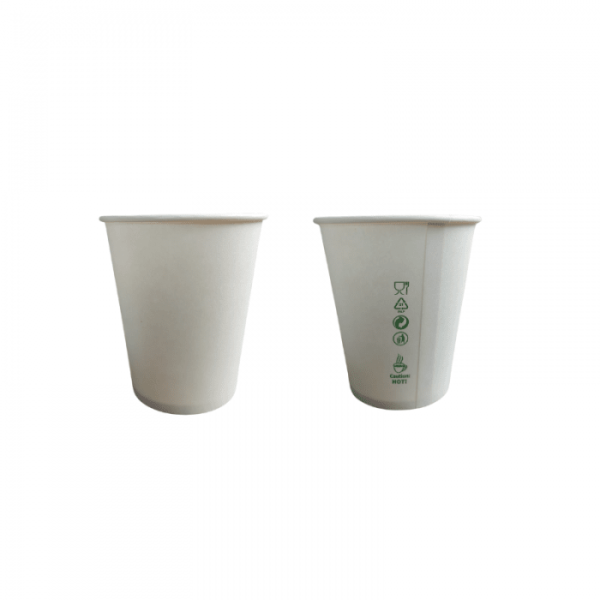 Kubek papierowy niepowlekany 250 ml biały, 50 szt.